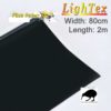 Covering Film Lightex Extra wide 80cm x 2m roll. Black