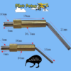 Brass canopy / hatch - catch / latch (small)