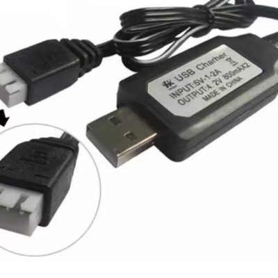 Balance charger with USB input. Charge up to 3 batteries at the same time. (2 cell 1000mAh max)