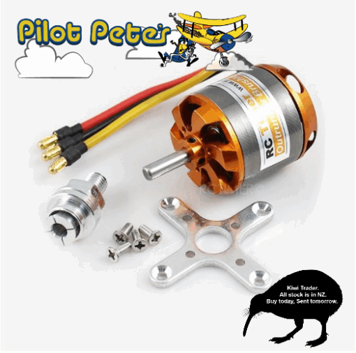 Electric Motor 3548 1100 Kv. 911 Watt. Suits 12x6 - 11x8 prop. - Image 5