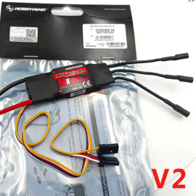 ESC Genuine Hobbywing Skywalker V2 50A UBEC with XT60 and 4mm bullet connectors fitted.
